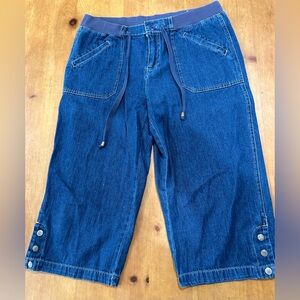 Living Planet Drawstring Cropped Jeans